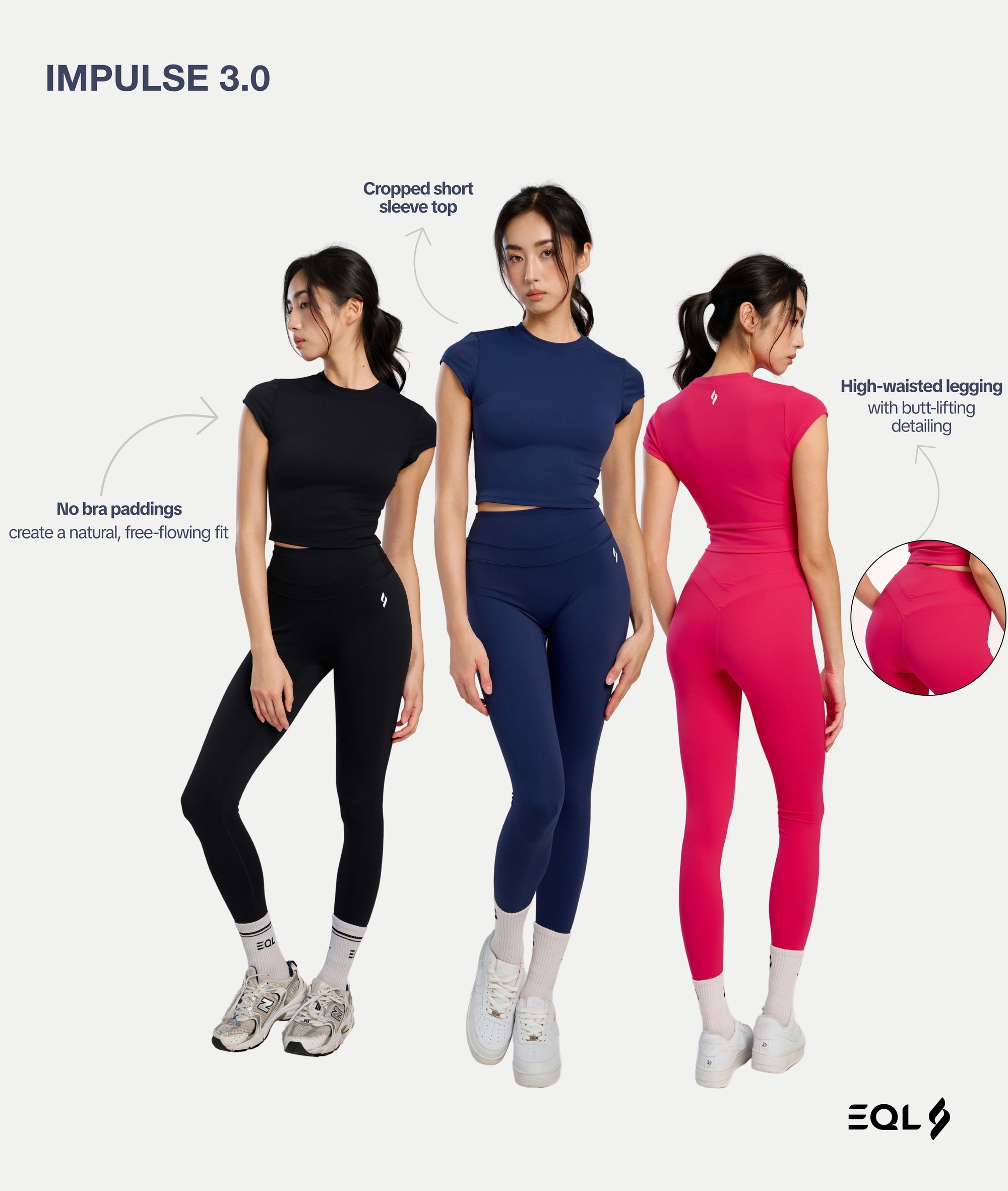 Impulse 3.0 - Black (Legging Set)